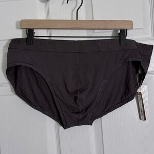 SKIMS Stretch Brief 3X Iron Dark Gray Mens Underwear BO-BRF-5290M NWT
